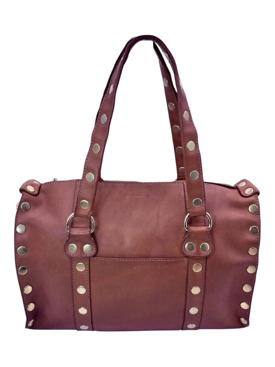 Hammitt Handbags - Hammitt Westwood Bag Elevated Chic Gold Studded Rivets Dr Brown Leather Satchel